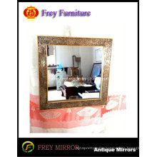 Fashion Mosaic Decorative Rectangle Wall Wood Mirror Frame